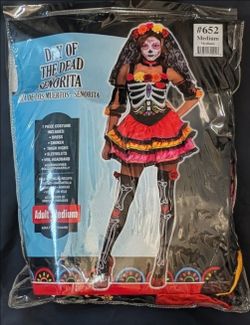 Day of the Dead Senorita Costume Adult Medium
