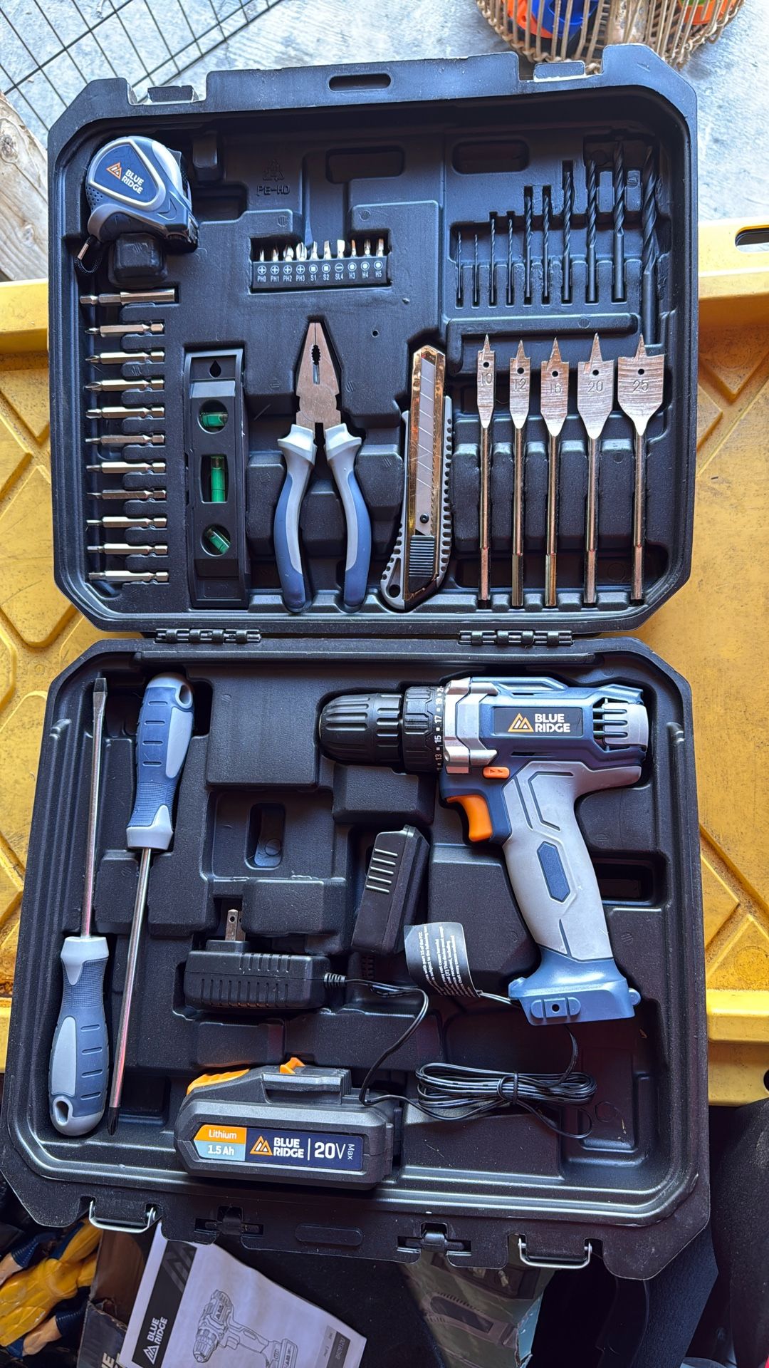 Blue Ridge Tools 46pc 20V MAX Cordless Drill/Driver Project Kit