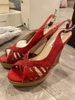 New Steve Madden Red Patent So full 6 1/2 $10