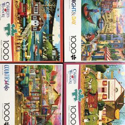 7 Puzzles (Five 1000-piece and Two 2000-piece)