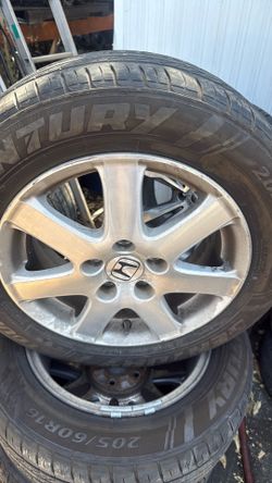 Set of 4 wheels and tires for 2005 Honda accord