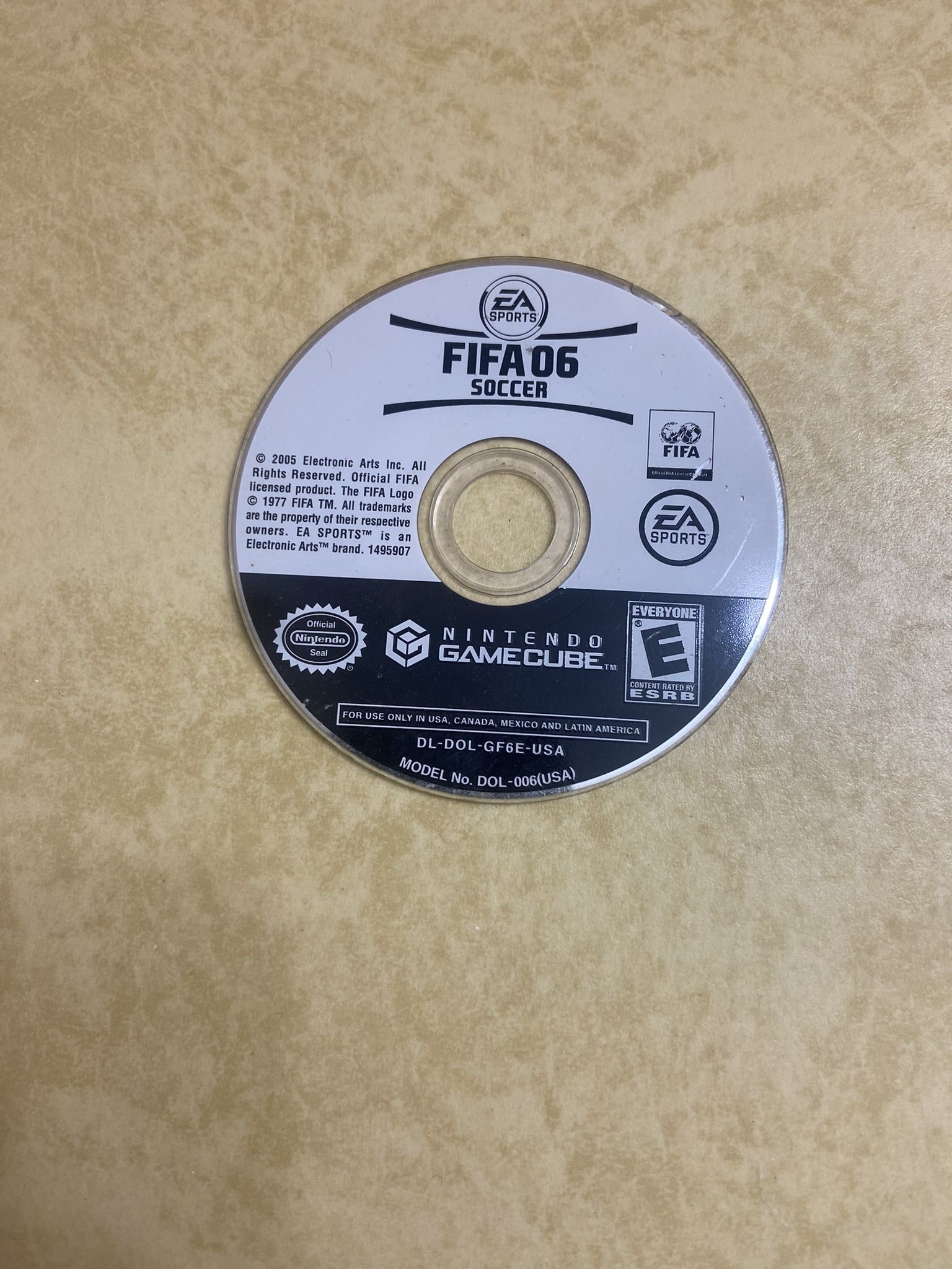 FIFA Soccer 2006 EA Sports Nintendo Gamecube Untested Game only