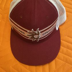 American Needle Gaylord Opryland #NASHVILLE Maroon White Trucker Hat Adjustable