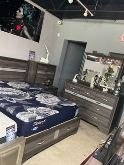 Huge Sale 5 Pc Storage Bedroom Set With Free Mattress  Only $1199