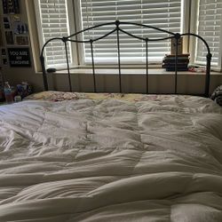 Queen bed Frame with boxspring
