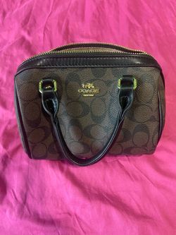 Coach New York Signature Mini Satchel Bag