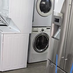 Huge Liquidation Management Special Nice Certified Refurbish Recondition Gently Used Washer Dryer Refrigerator Oven Stove Stackable Free Warranty 