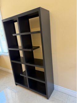 Black wooden bookshelf ( from Scandinavian designs furniture )