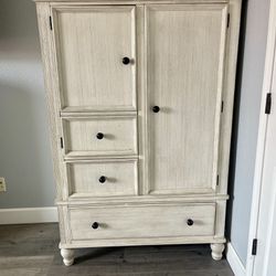 Rustic Off White Armoire