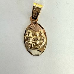 10K Gold Baptism Charm