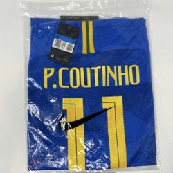 Brazil Soccer Jersey Coutinho #11 Adult Medium