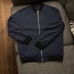 Navy Blue Bomber Jacket Brand New Never Worn 