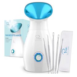 NanoSteamer Large 3-in-1 Nano Ionic Facial Steamer with Precise