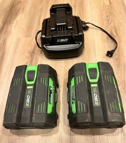 EGO 56V 5.0Ah Batteries (2) + Charger - $190 OBO