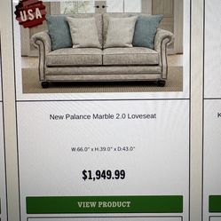 Cream Colored Love Seat / Couch 