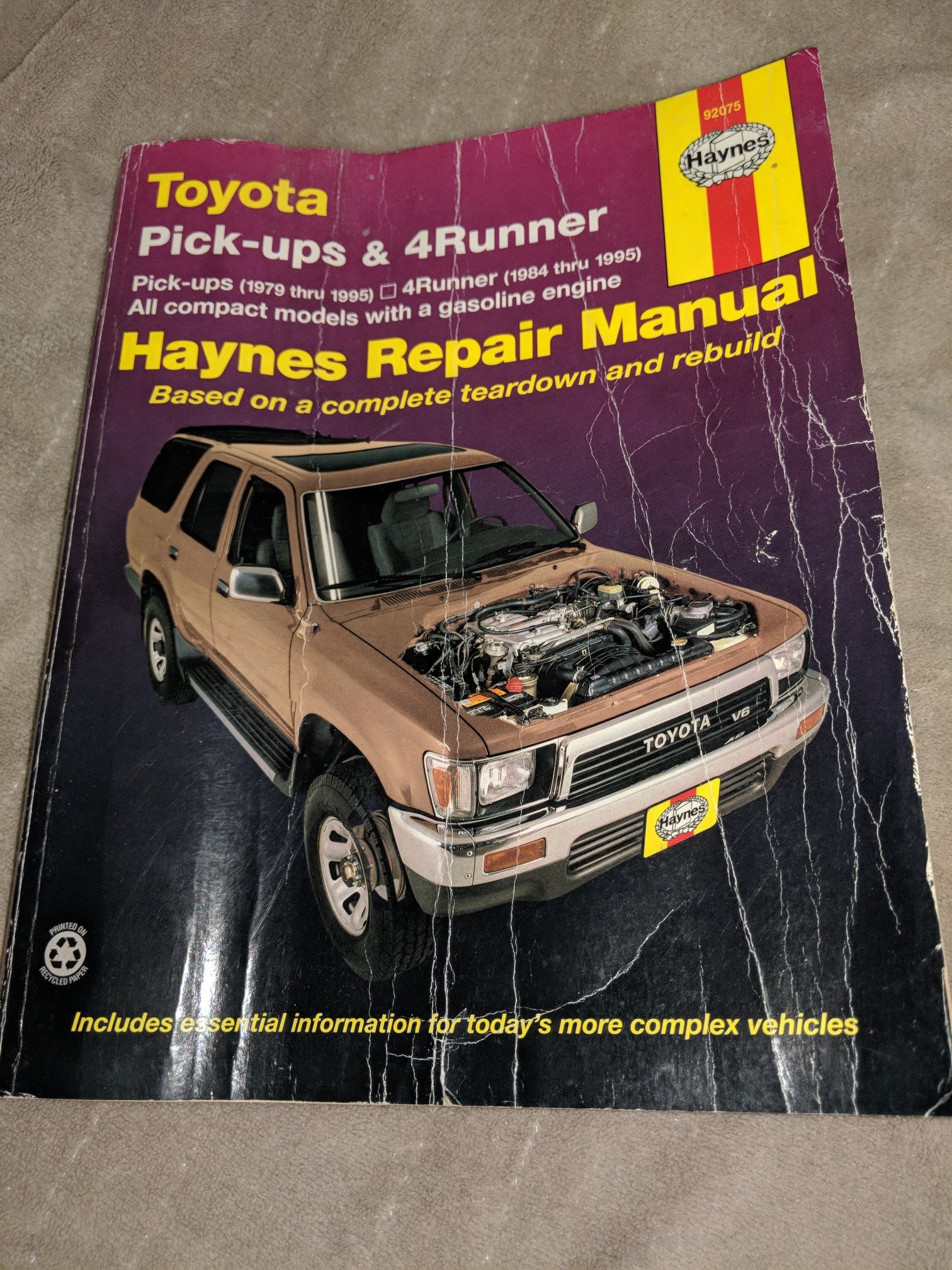 Haynes Toyota pick up and 4 runner Manuel