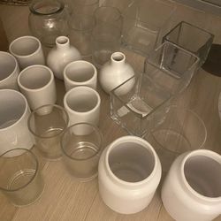 Assorted Vases and Candle Holders