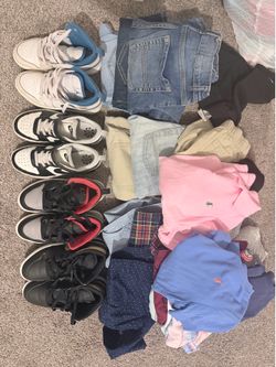 Boys shoes and clothes