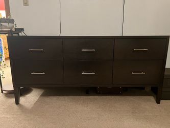 West Elm Dark Brown 6-Drawer Dresser