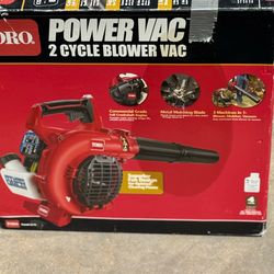 Toro 2 cycle Blower Power Vac  Brand new .