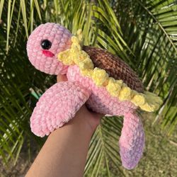 Crochet Sunflower Seaturtle 