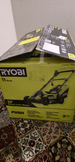 RYOBI 13 in. 11 Amp Corded Electric Walk Behind Push Mower (Model RYAC130-S