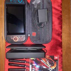 Nintendo Switch with Dock, Case & Game — Great Condition