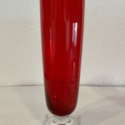 Vintage Glassware Ruby Red Seneca Pilsner Glasses