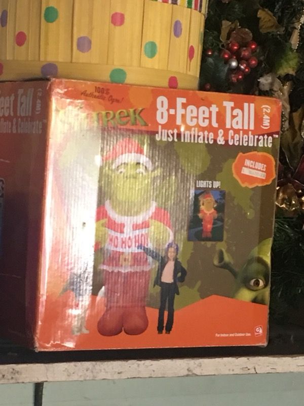 Brand New Xmas Shrek Blow Up