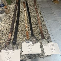 Cowboy belt genuine leather ( tomball area )