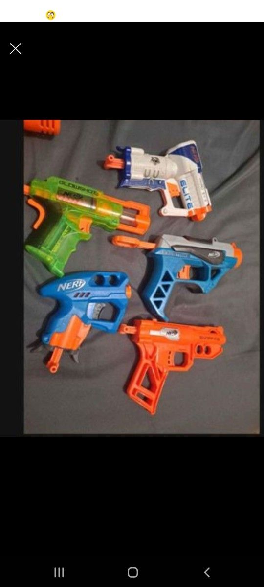 5 Nerf Guns For $10