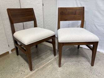 NEW! LA-Z-BOY Walnut Mackie Cream Dining Chair (Set of 2)