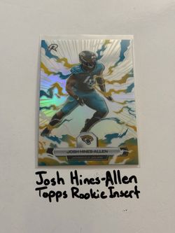 Josh Hines-Allen Jacksonville Jaguars DE Topps Short Print Insert Rookie Card.