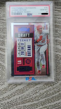 🔥 2020 Shohei Ohtani Rare SP Blue Draft Ticket PSA 10 *1