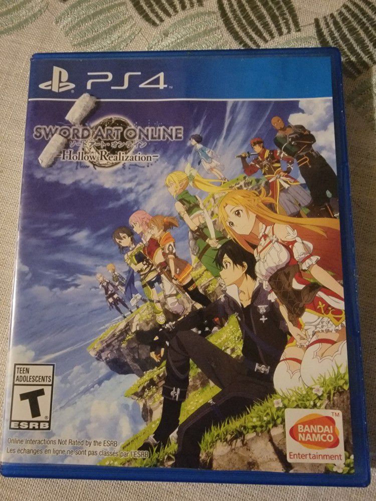 Sword Art Online Hollow Realization For The Ps4 