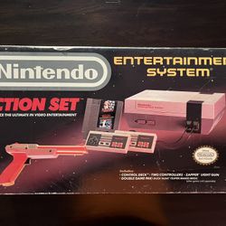 Nintendo NES Action Set – Complete in Box + 3 Games – Works Great!