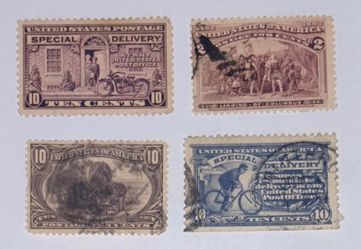 Commemorative Stamps Vintage US 1893, 1916, 1898, 1902 Year US Stamps very nice group.   #5