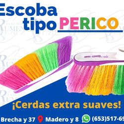 Escoba Con Cerdas Finas 