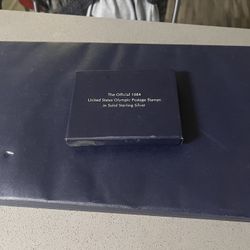 The Official 1984 United States Olympic Postage Stamps In Sterling Silver