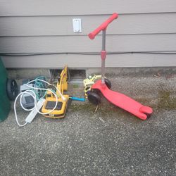 Free Scooter And Dump Truck 