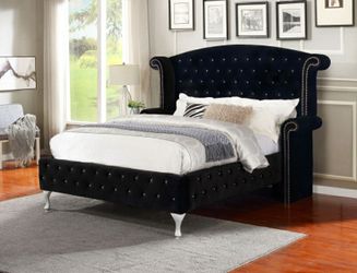 New Black Quee Size Bed Frame Only