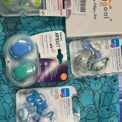 Pacifiers with pacifier clips