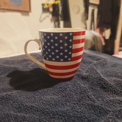 American flag coffee cup