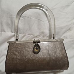 1950s Llewellyn, Inc. lucite box purse