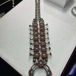 Sterling silver Southwestern style squash blossom