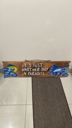 Tiki Bar Wooden Sign
