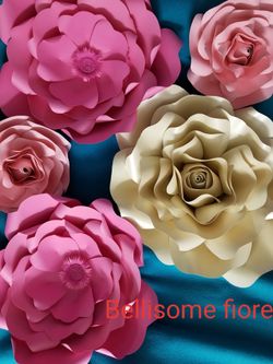 Hand made paper flowers