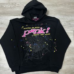 black spider hoodie size small