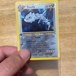 Steelix - 1st Edition Holo. Neo Genesis. #15/111. Pokemon Card.