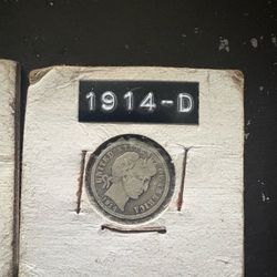 Vintage Silver Coins – Barber Dimes + 1857 Canada Large Cent